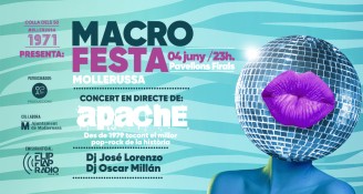 Macro Festa: Grupo Apache + DJ José Lorenzo y DJ Oscar Millán - Poster